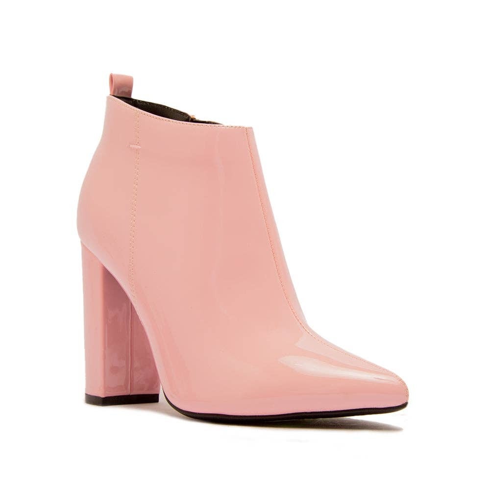 Light Pink Patent Booties
